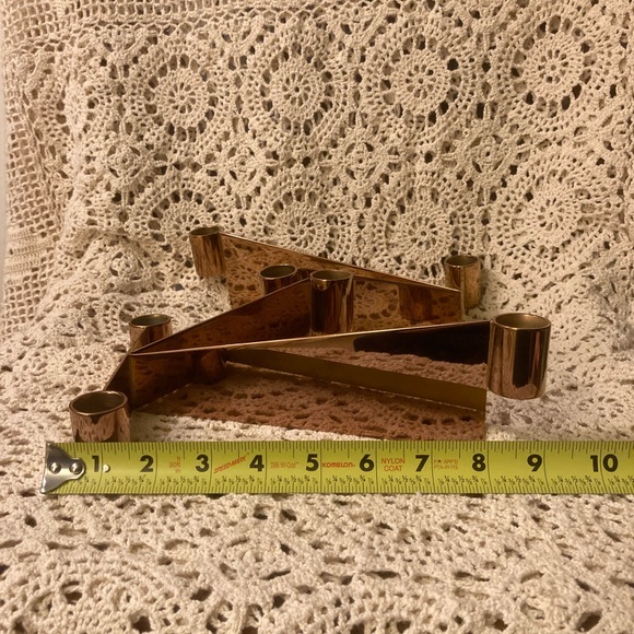 NWOT Georg Jensen Denmark Candlestick Holders - Set of 2 - Bronze Gold - Urkiola - Picture 15 of 15